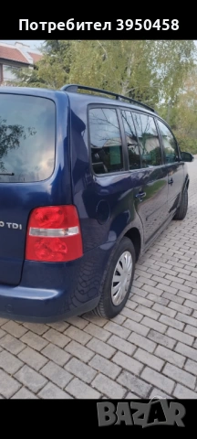 VW Touran 7 местен 6 степенна 2.0TDI 2006г обслужен перфектен мотор и ходова част , снимка 5 - Автомобили и джипове - 54277451