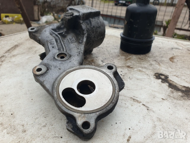 Citroen Peugeot корпус за маслен филтър 1.6 16v NFU TU5 бензин, снимка 3 - Части - 53995838