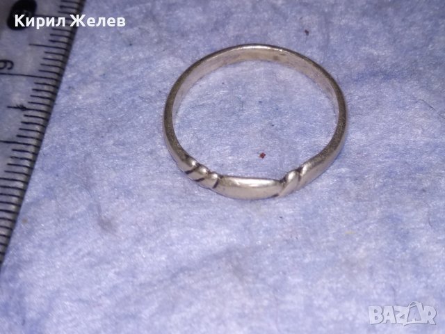 СТАР ДЕБЕЛО ПОСРЕБРЕН СТИЛНО ОРНАМЕНТИРАН РЕТРО АРТ ФИН ПРЪСТЕН от БЛАГОРОДНА СТОМАНА 28746, снимка 4 - Антикварни и старинни предмети - 40488530