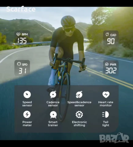 Велокомпютър с навигация GEOID CC600., снимка 6 - Аксесоари за велосипеди - 51196841