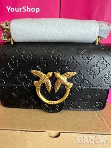 PINKO Love One Mini Dc – оригинална кожена чанта | НОВА , снимка 4 - Чанти - 54059235