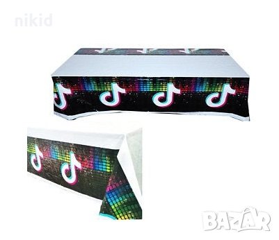 Tik Tok Тик Ток найлонова покривка за парти рожден ден