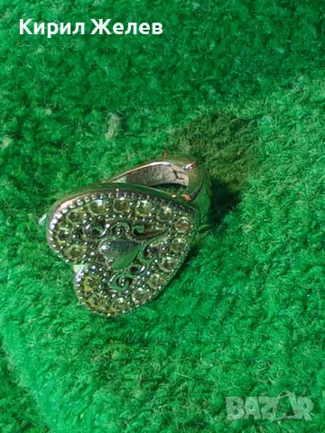 СКЪПОЦЕННА СЪРЦЕВИДНА СРЕБЪРНА ОБЕЦА СРЕБРО 925 с ФАСЕТИРАНИ ЮВЕЛИРНО ЦИРКОНИ 48633, снимка 13 - Обеци - 49522602