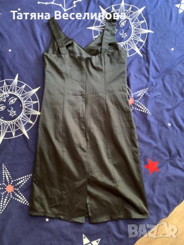 Като НОВА сатенена черна рокля, снимка 4 - Рокли - 37868202