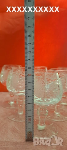 Чаши от оловен кристал коняк , снимка 2 - Чаши - 53181390