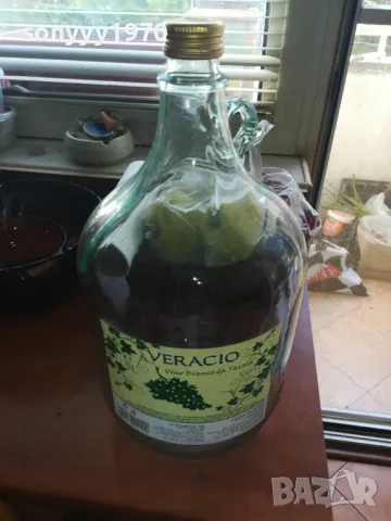 5L-ДАМАДЖАНА///СТЪКЛЕНО ПРАЗНО ШИШЕ ЗА РАКИЯ/ВИНО 0205251422, снимка 6 - Колекции - 50127099