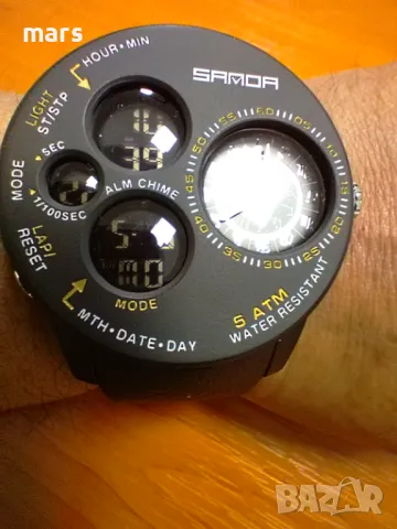 мултифункционален кварцов часовник - 47мм. , снимка 11 - Мъжки - 50160104