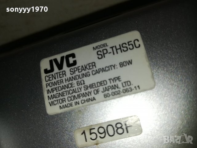 jvc sp-ths5c center 80w-внос sweden 0503211113, снимка 17 - Тонколони - 32047951