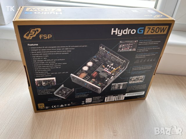 Продавам компютърно захранване FSP Hydro G 750W, снимка 2 - Захранвания и кутии - 44358279