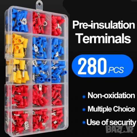 Бакелитни конектори 280 бр. в кутия, снимка 3 - Други инструменти - 34435188