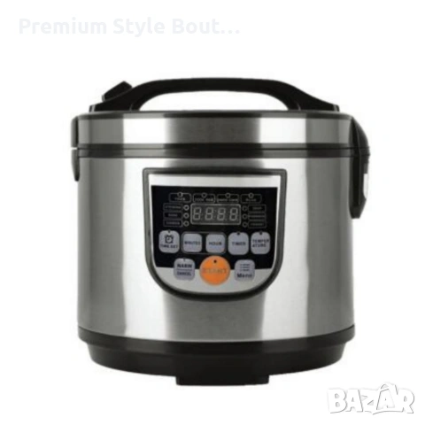 Оризоварка Cheffinger CF-RC5.0, 5L, 900W – XXL капацитет, таймер, инокс капак, снимка 5 - Други стоки за дома - 53990836