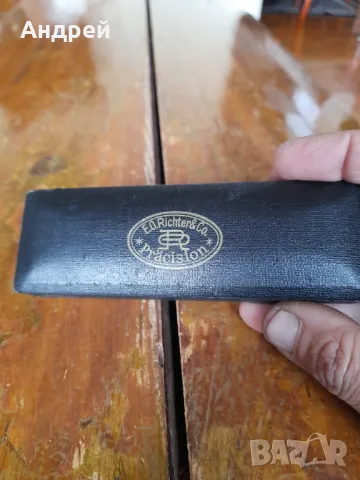 Старa кутия от пергели Richter Pracision, снимка 2 - Колекции - 48948221