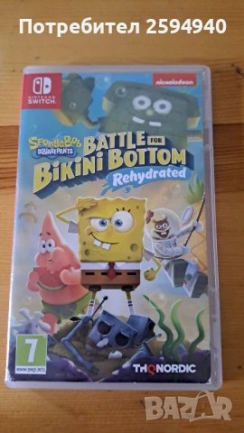 Spongebob Battle for Bikini Bottom Nintendo Switch, снимка 1