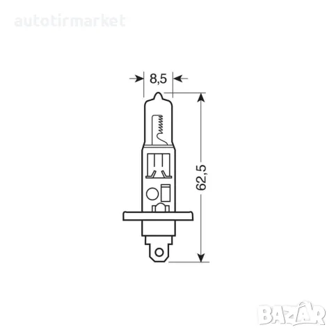 Крушка H1 24V 70W – Lampa 98204, снимка 4 - Аксесоари и консумативи - 56053525