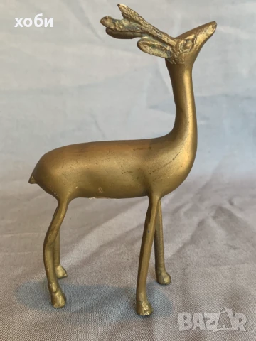 месингов елен , снимка 4 - Антикварни и старинни предмети - 50929352