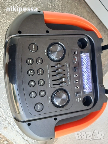 караоке колона 18 инча с 2 микрофона, снимка 2 - Тонколони - 53992019