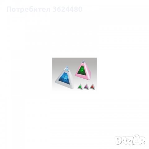Светещ в 7 цвята led часовник пирамида, снимка 7 - Други - 39932058
