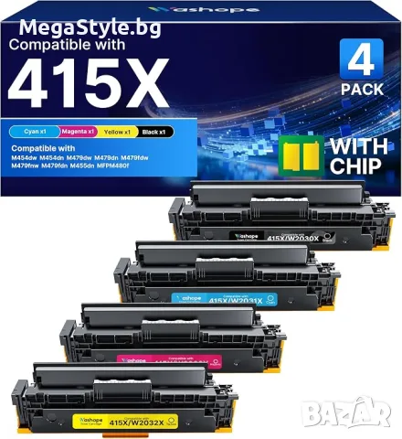 Тонер касети 415X с чип за HP 415X 415A