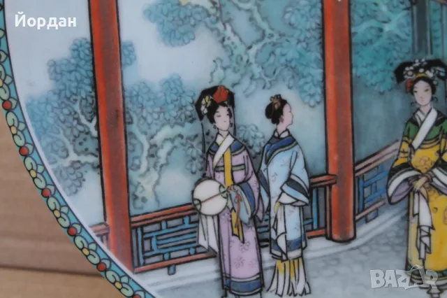 Китайска порцеланова чинийка, снимка 4 - Антикварни и старинни предмети - 48549558