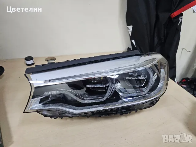 Ляв фар за BMW 5 G30 G31 Adaptive LED lqv far бмв 30 31 лед, снимка 3 - Части - 49668545