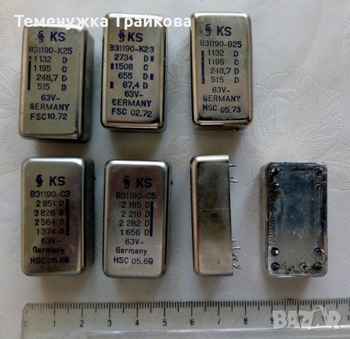 Siemens Polystyrene Styroflex KS Capacitors B31190-С5 63V , снимка 2 - Друга електроника - 38397814