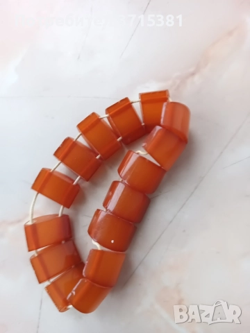 Гривна с естествен балтийски кехлибар , снимка 6 - Гривни - 51994131