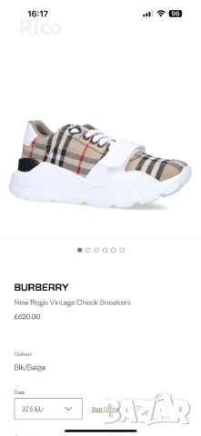 Burberry Оригинални Дамски Маратонки, снимка 2 - Маратонки - 51180952