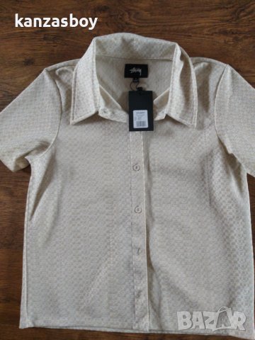 STUSSY TONAL JACQUARD POLY KNIT - страхотна дамска риза НОВА, снимка 7 - Ризи - 42754937