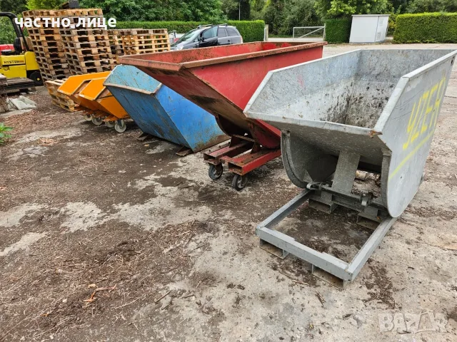 Продавам Кофи / контейнери за мотокар , челен товарач, снимка 4 - Други машини и части - 53540069