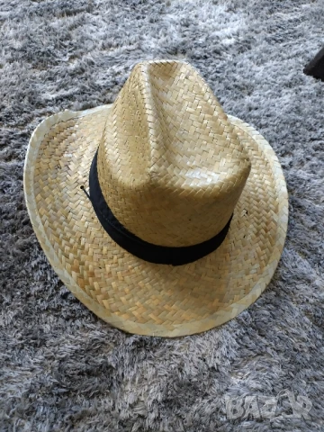 мъжка сламена шапка , снимка 1