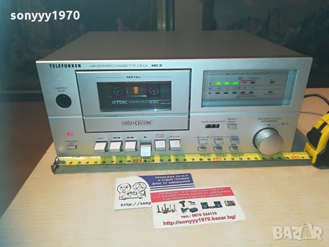 SOLD OUT//поръчан-telefunken mc 2 hifi-deck-внос switzerland, снимка 4 - Декове - 30122513