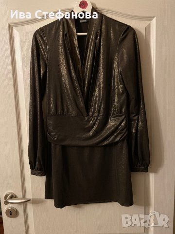 Елегантна нова официална парти коктейлна старо злато рокля, снимка 6 - Рокли - 40339887