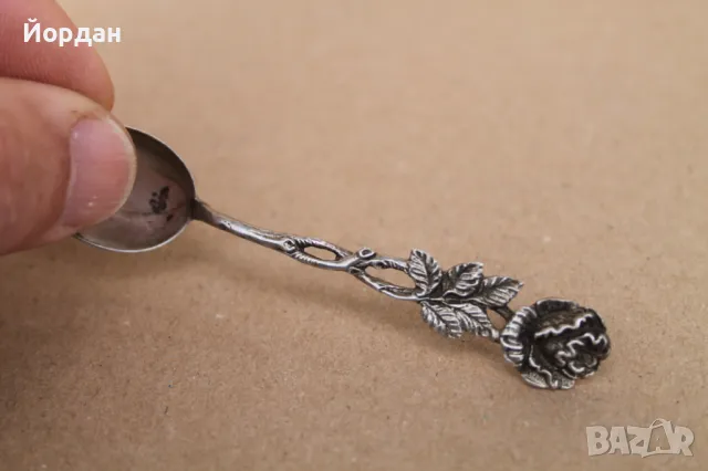 3 броя сребърни лъжички , снимка 2 - Други ценни предмети - 49862411