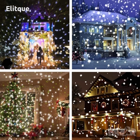 Диско лампа Snow Flower Lamp, снимка 4 - Прожектори - 52866509