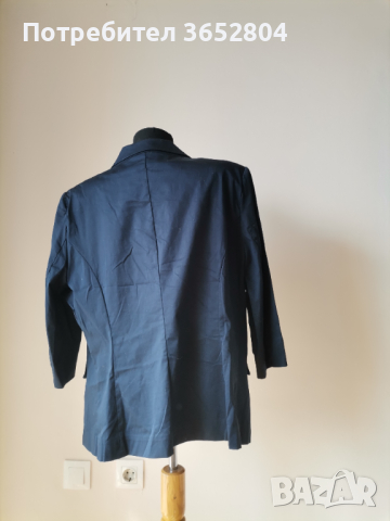 Дамско сако, тъмно синьо, 56, снимка 3 - Якета - 44615034