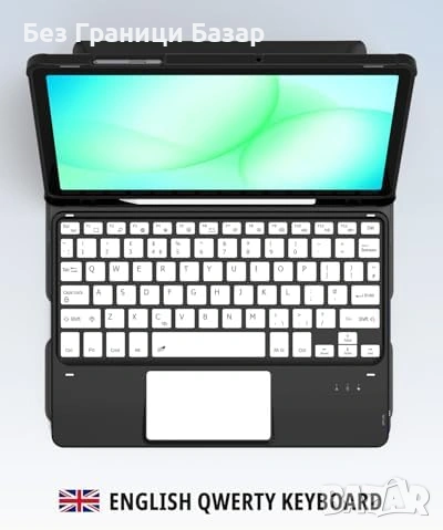 Нова Подсветена клавиатура калъф таблет Samsung Tab A9+ A11+ 11" Самсунг, снимка 7 - Калъфи, кейсове - 53032943