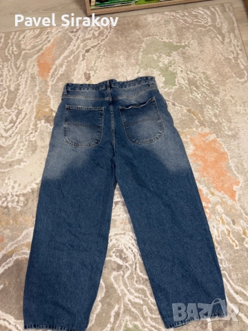 Bershka Oversized сини разкъсани дънки тип ,,Skater”, снимка 2 - Дънки - 52457854