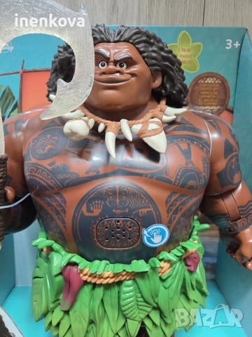 Мауи - Смелата Ваяна - Говореща оригинална кукла Disney Store , снимка 11 - Кукли - 43449982
