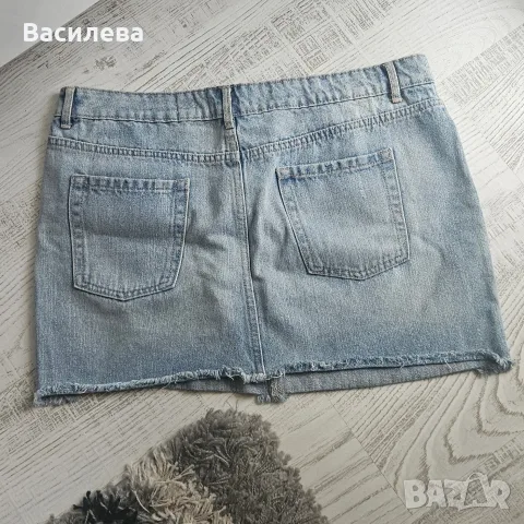 Дънкова пола. ., снимка 4 - Поли - 55829586