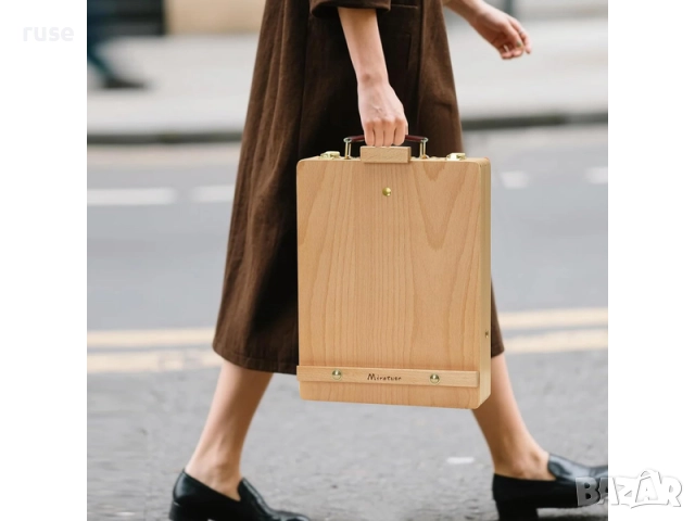 НОВИ! Настолен статив - куфар за рисуване регулируем масив , снимка 6 - Други - 52401549