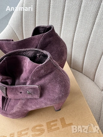 Велурени боти Diesel, снимка 6 - Дамски боти - 54088358