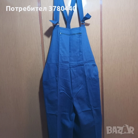 Нов памучен гащеризон с презрамки- 52