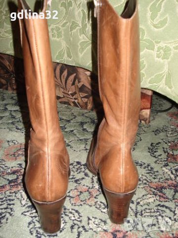 Италиански ботуши естествена кожа 35 Н, снимка 2 - Дамски ботуши - 1330590