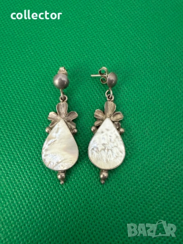 Ръчно изработени сребърни обеци. №7544