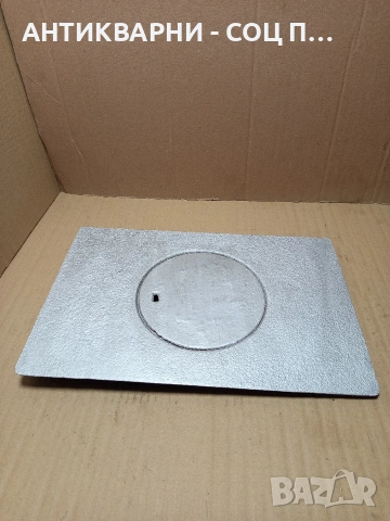 Соц Стара Чугунена Плоча За Огнище Камини Барбекюта. Номер 504., снимка 2 - Антикварни и старинни предмети - 53114528