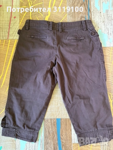 3/4 Шоколадово кафяви панталони MNG