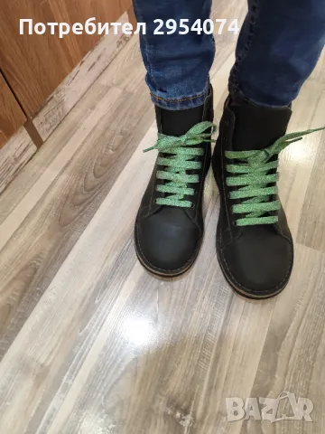 естествена кожа 39номер в зелено 36лв, снимка 6 - Дамски боти - 48730851
