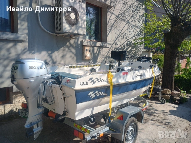 Compass 400 GT + Honda BF20 LRTU + MotorGuide Xi3+Humminbird HELIX 10 CHIRP  G4N, снимка 12 - Воден транспорт - 54316496