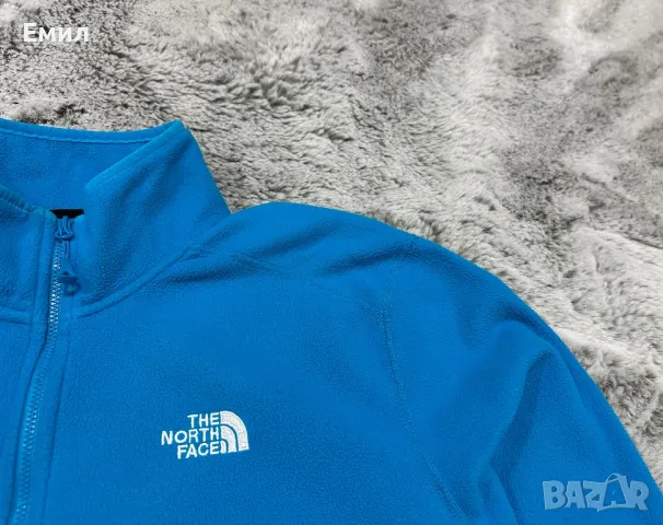 Мъжки полар The North Face 100 Glacier 1/4 Zip, Размер L, снимка 6 - Други - 47993951