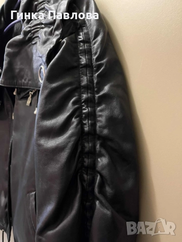 Дамско кожено яке Nessimod XXL, снимка 5 - Якета - 52209194